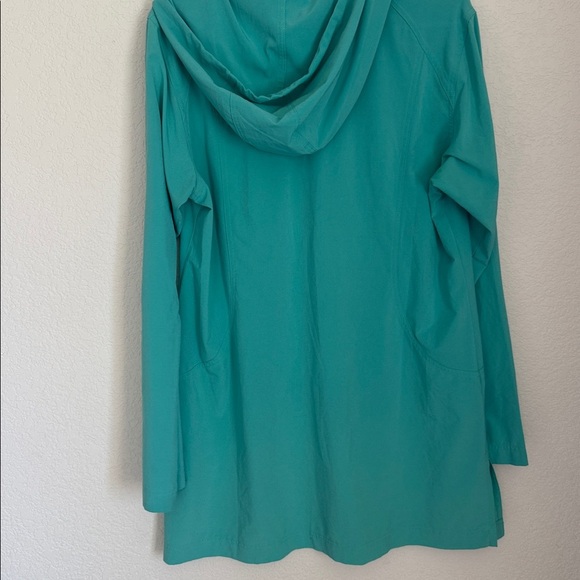 Columbia Omni-Shade Teal Long Sleeve Hooded Pullover Women’s Size L SPF - Picture 4 of 6